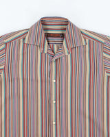 Vintage Etro Milano Striped Long Sleeve Button Up Shirt - L