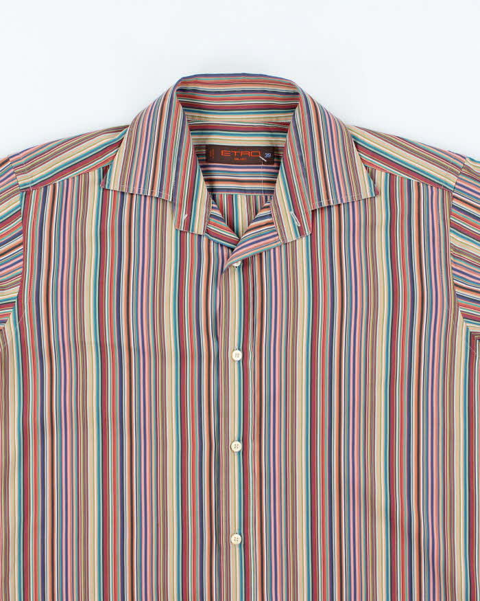 Vintage Etro Milano Striped Long Sleeve Button Up Shirt - L