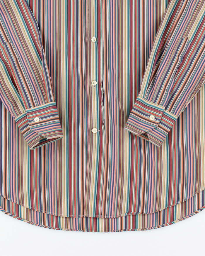 Vintage Etro Milano Striped Long Sleeve Button Up Shirt - L