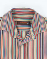 Vintage Etro Milano Striped Long Sleeve Button Up Shirt - L