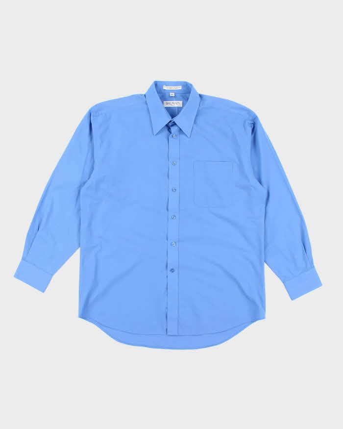 Vintage 2000's Balmain Paris Plain Button Up Work Shirt - L