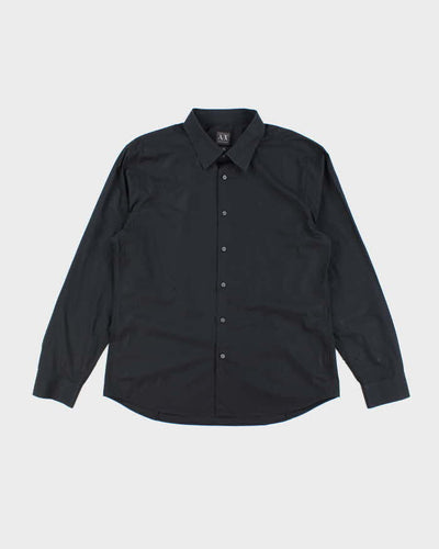 Vintage 2000's Armani Exchange Plain Button Up Long Sleeve Shirt - XXL