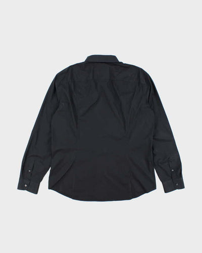 Vintage 2000's Armani Exchange Plain Button Up Long Sleeve Shirt - XXL