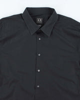 Vintage 2000's Armani Exchange Plain Button Up Long Sleeve Shirt - XXL