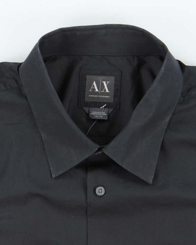 Vintage 2000's Armani Exchange Plain Button Up Long Sleeve Shirt - XXL