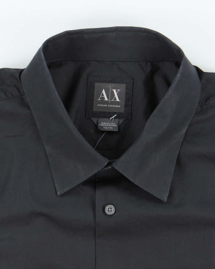 Vintage 2000's Armani Exchange Plain Button Up Long Sleeve Shirt - XXL
