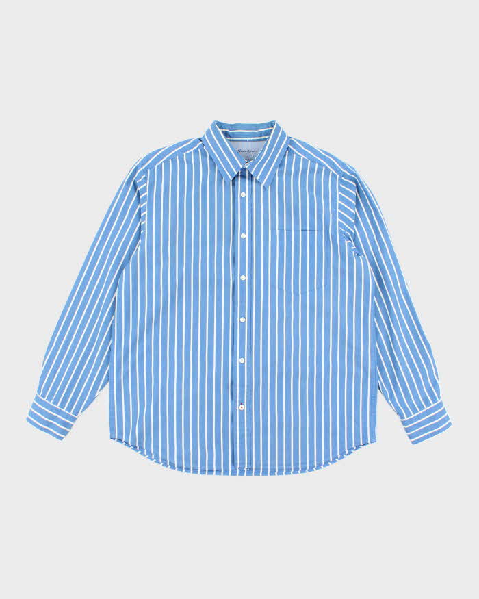 Vintage Eddie Bauer Stripe Long Sleeve Shirt - L