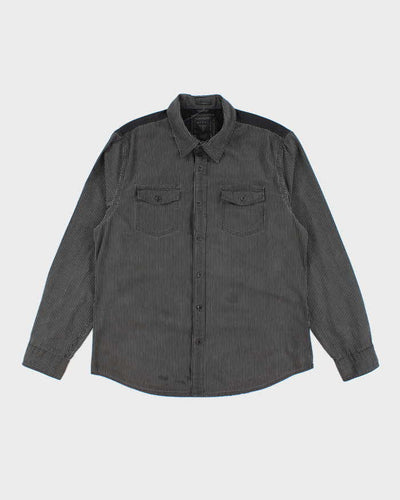 Vintage Y2k 00s Guess Stripe Long Sleeve Shirt - L