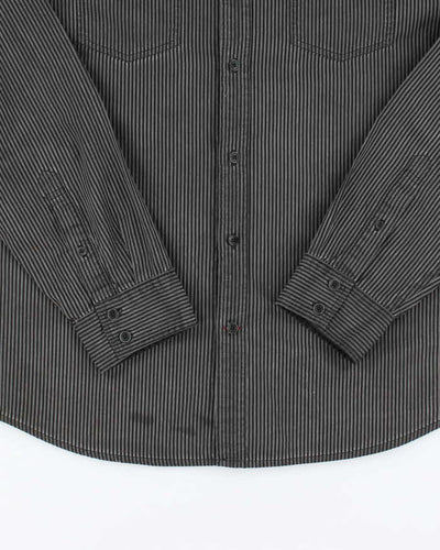 Vintage Y2k 00s Guess Stripe Long Sleeve Shirt - L