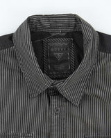 Vintage Y2k 00s Guess Stripe Long Sleeve Shirt - L