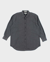 Vintage Christian Dior Check Long Sleeve Shirt - XXL