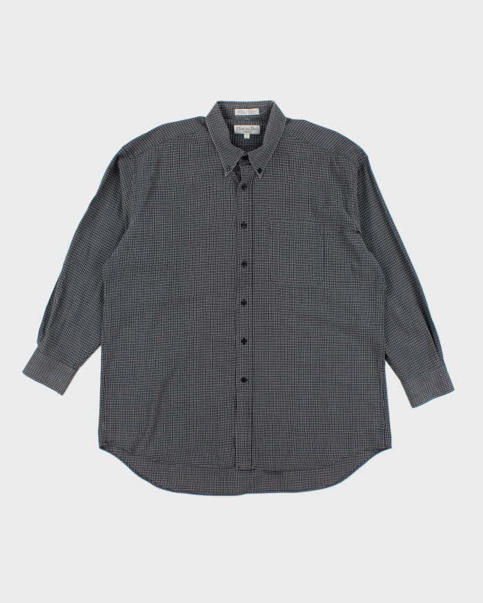 Vintage Christian Dior Check Long Sleeve Shirt - XXL