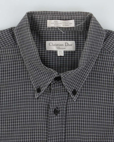 Vintage Christian Dior Check Long Sleeve Shirt - XXL