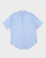 Vintage 2000's Ralph Lauren Ocean Wash Linen Striped Shirt - L