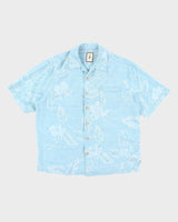 Vintage 2000's Jamaica Jaxx Silk Patterned Hawaiian Shirt - M