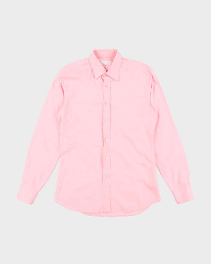 Vintage Prada Long Sleeve Plain Button Up Shirt - L