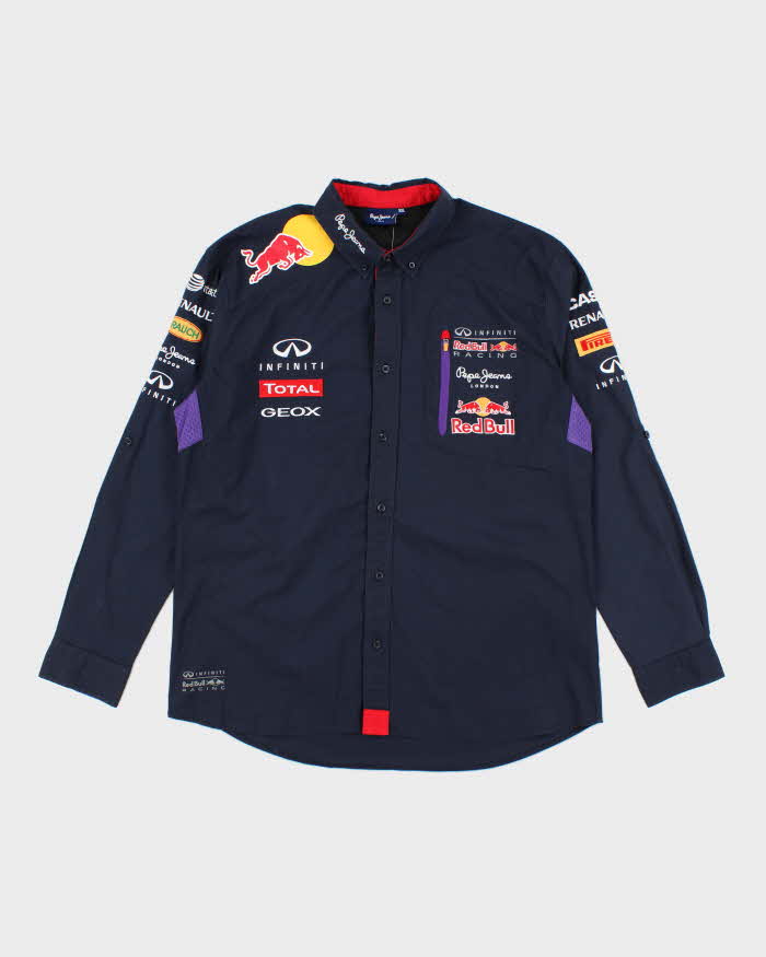 Vintage Pepe Jeans Formula 1 Racing Embroidered Shirt - XXL