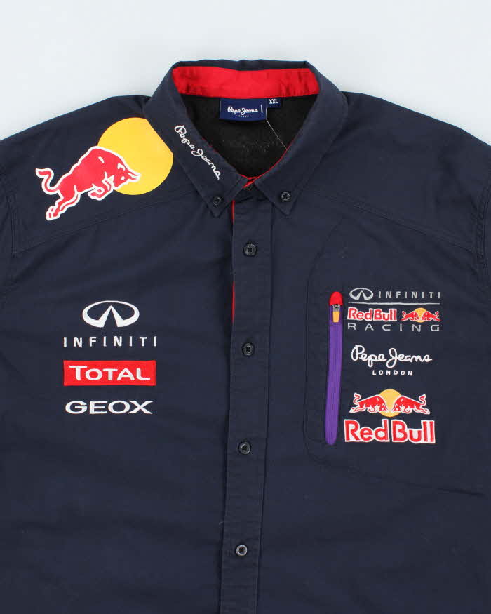 Vintage Pepe Jeans Formula 1 Racing Embroidered Shirt - XXL