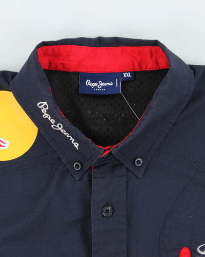 Vintage Pepe Jeans Formula 1 Racing Embroidered Shirt - XXL
