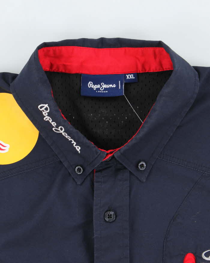 Vintage Pepe Jeans Formula 1 Racing Embroidered Shirt - XXL