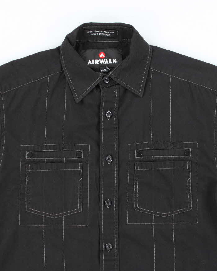 Vintage Y2K Air Walk Contrast Stitch Button Up Shirt - M