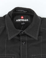 Vintage Y2K Air Walk Contrast Stitch Button Up Shirt - M
