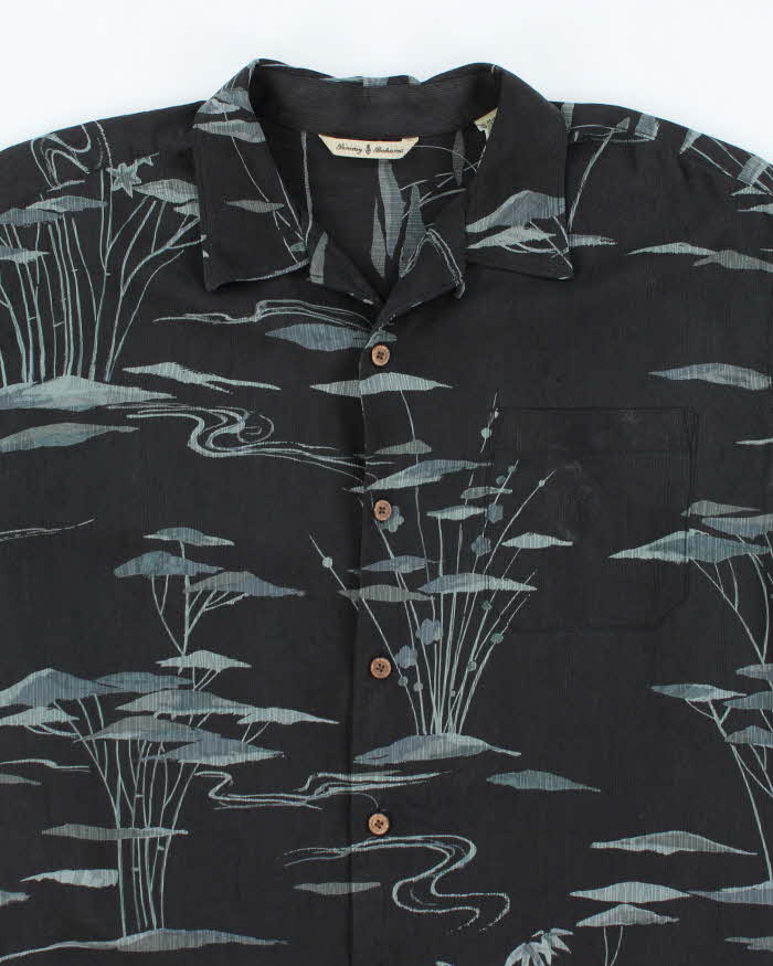 Vintage Tommy Bahama Patterned Silk Hawaiian Shirt - M