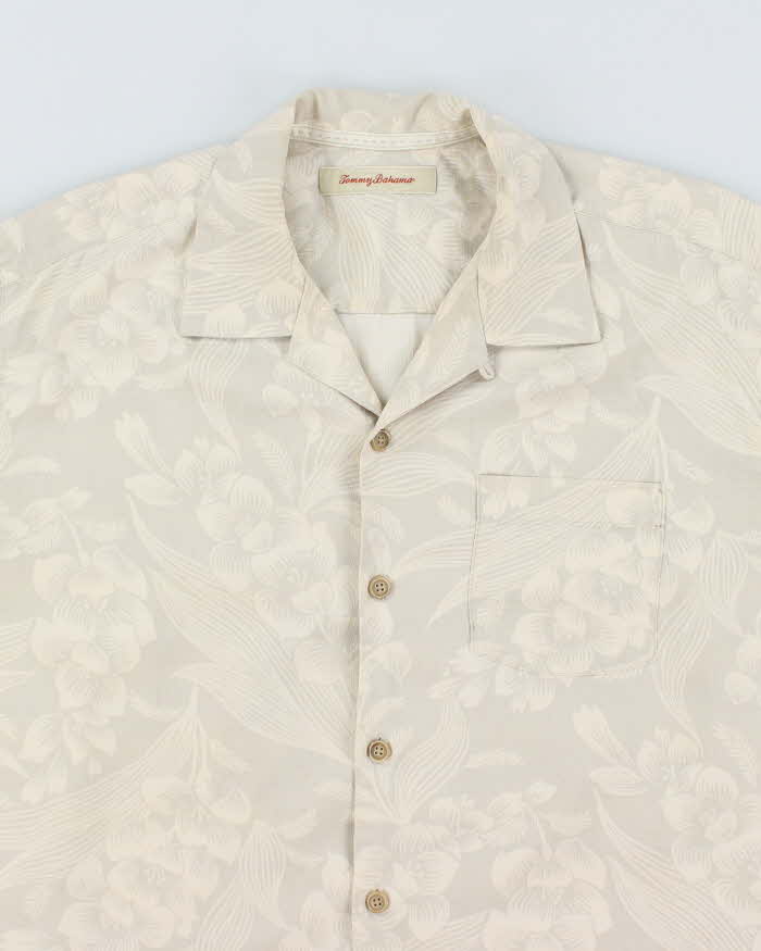 Vintage Tommy Bahama Patterned Silk Hawaiian Shirt - M