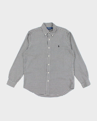 Vintage Ralph Lauren Button Up Patterned Long Sleeve Shirt - M