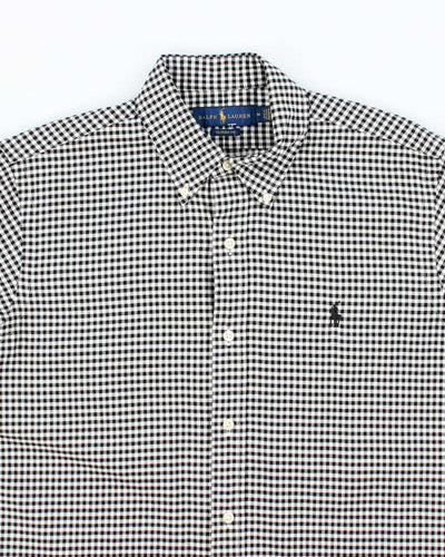 Vintage Ralph Lauren Button Up Patterned Long Sleeve Shirt - M