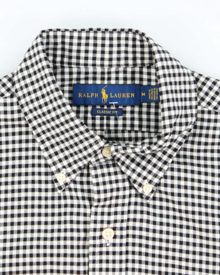 Vintage Ralph Lauren Button Up Patterned Long Sleeve Shirt - M