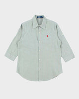 Vintage 90's Ralph Lauren Striped Button Up Shirt - XL