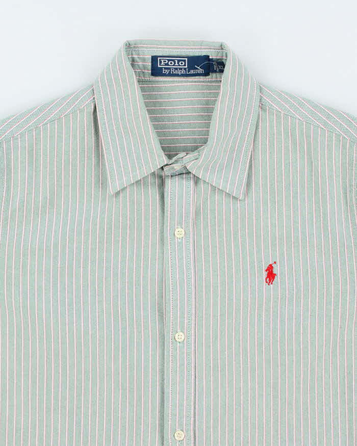 Vintage 90's Ralph Lauren Striped Button Up Shirt - XL