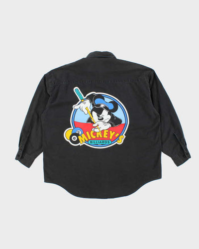 Vintage 90's Mickey Mouse Billiards Graphic Shirt - XL