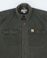 Vintage Carhartt Heavyweight Long Sleeve Shirt - S