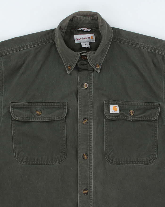 Vintage Carhartt Heavyweight Long Sleeve Shirt - S