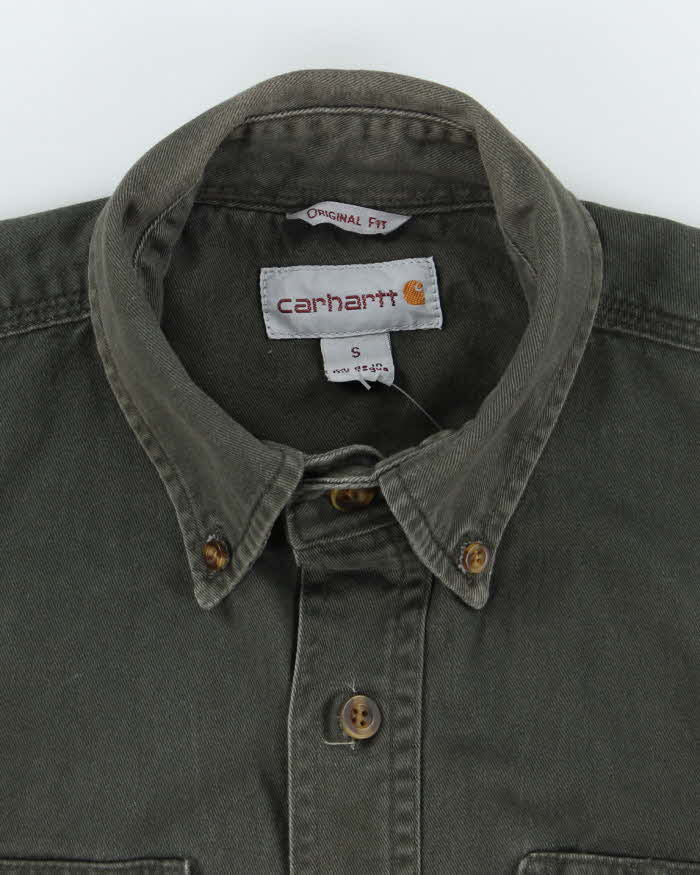 Vintage Carhartt Heavyweight Long Sleeve Shirt - S