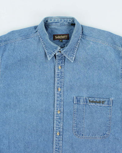 Vintage Timberland Oversized Denim Shirt - L