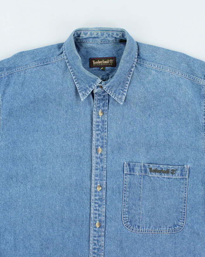 Vintage Timberland Oversized Denim Shirt - L