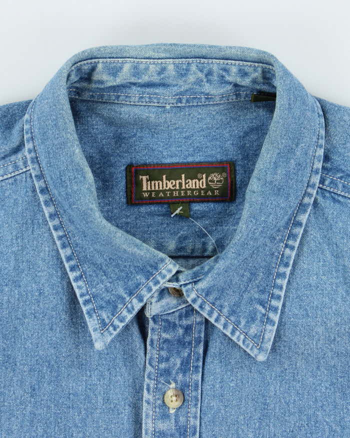 Vintage Timberland Oversized Denim Shirt - L