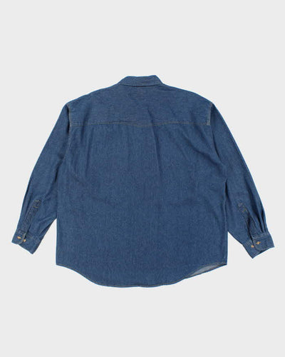 Vintage Todays News Lightweight Oversized Denim Shirt - XL