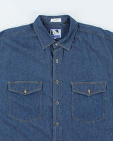 Vintage Todays News Lightweight Oversized Denim Shirt - XL