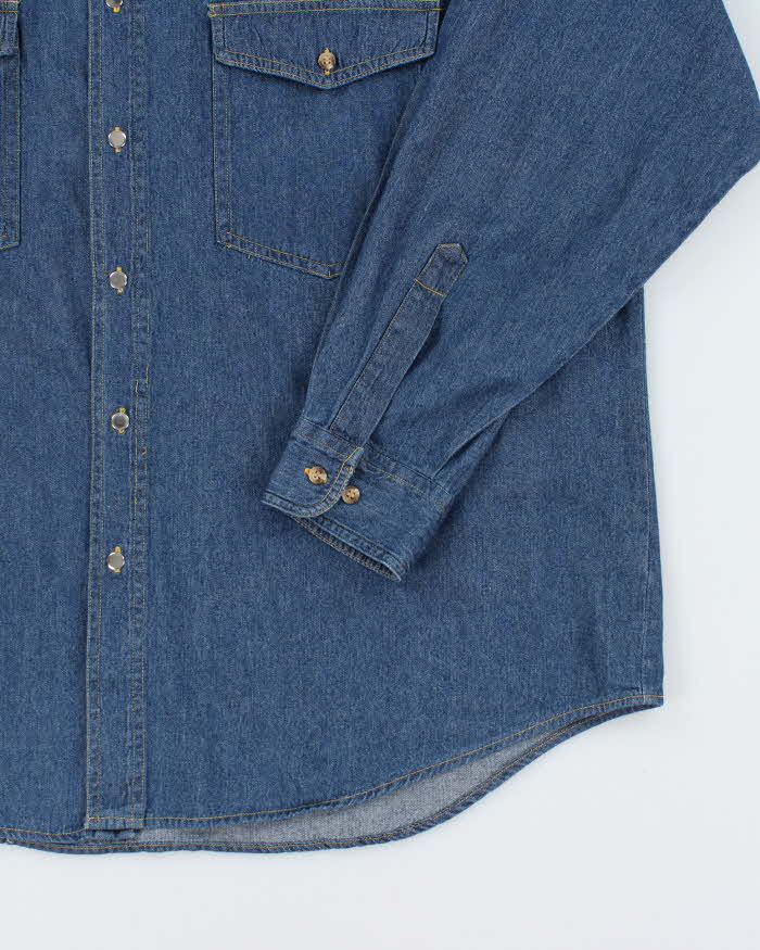 Vintage Todays News Lightweight Oversized Denim Shirt - XL