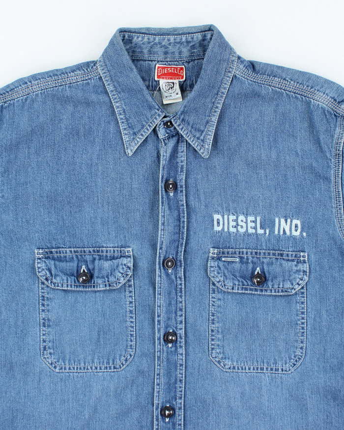 Vintage 90s Diesel Denim Shirt - M