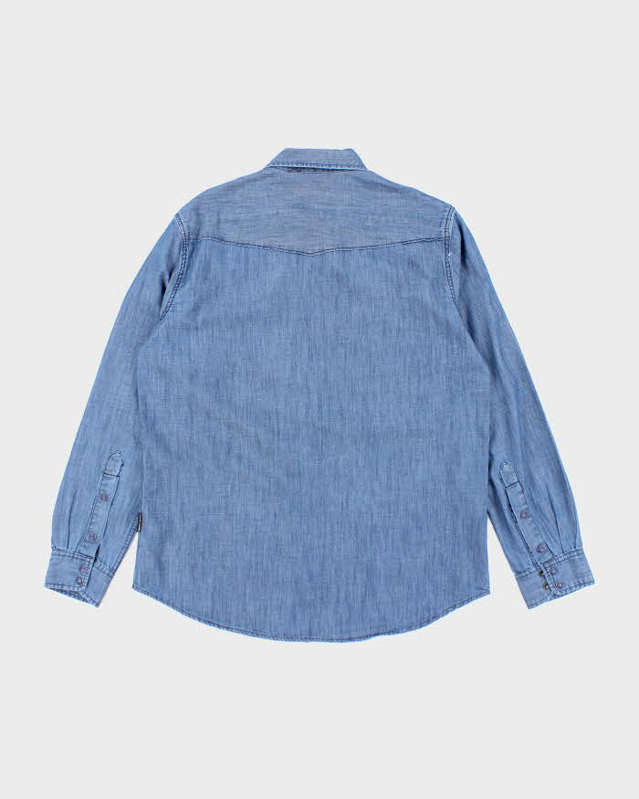 Vintage 00s DKNY Lightweight Denim Shirt - L