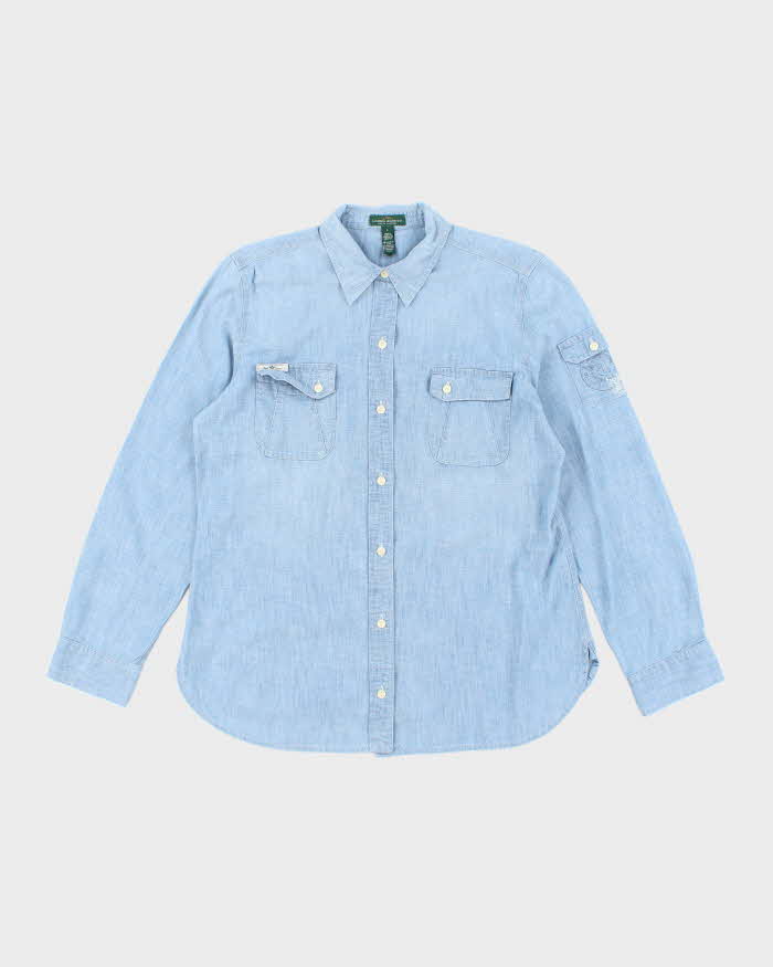 Vintage 00s Ralph Lauren Lightweight Denim Shirt - L