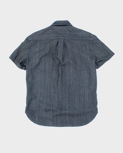 Vintage 00s Armani Exchange Short Sleeve Denim Shirt - M