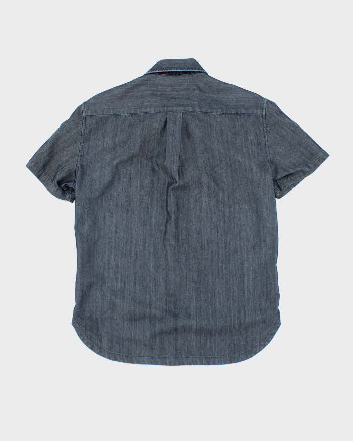 Vintage 00s Armani Exchange Short Sleeve Denim Shirt - M
