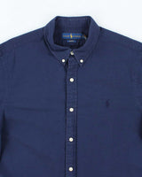 Vintage Ralph Lauren Seersucker Short Sleeve Shirt - L