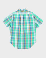 Vintage Ralph Lauren Linen Blend Oversized Check Shirt - M